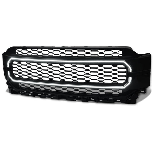Armordillo 2021-2024 Ford F-150 (Excluding Raptor Model) LED Mesh Grille Gloss Black