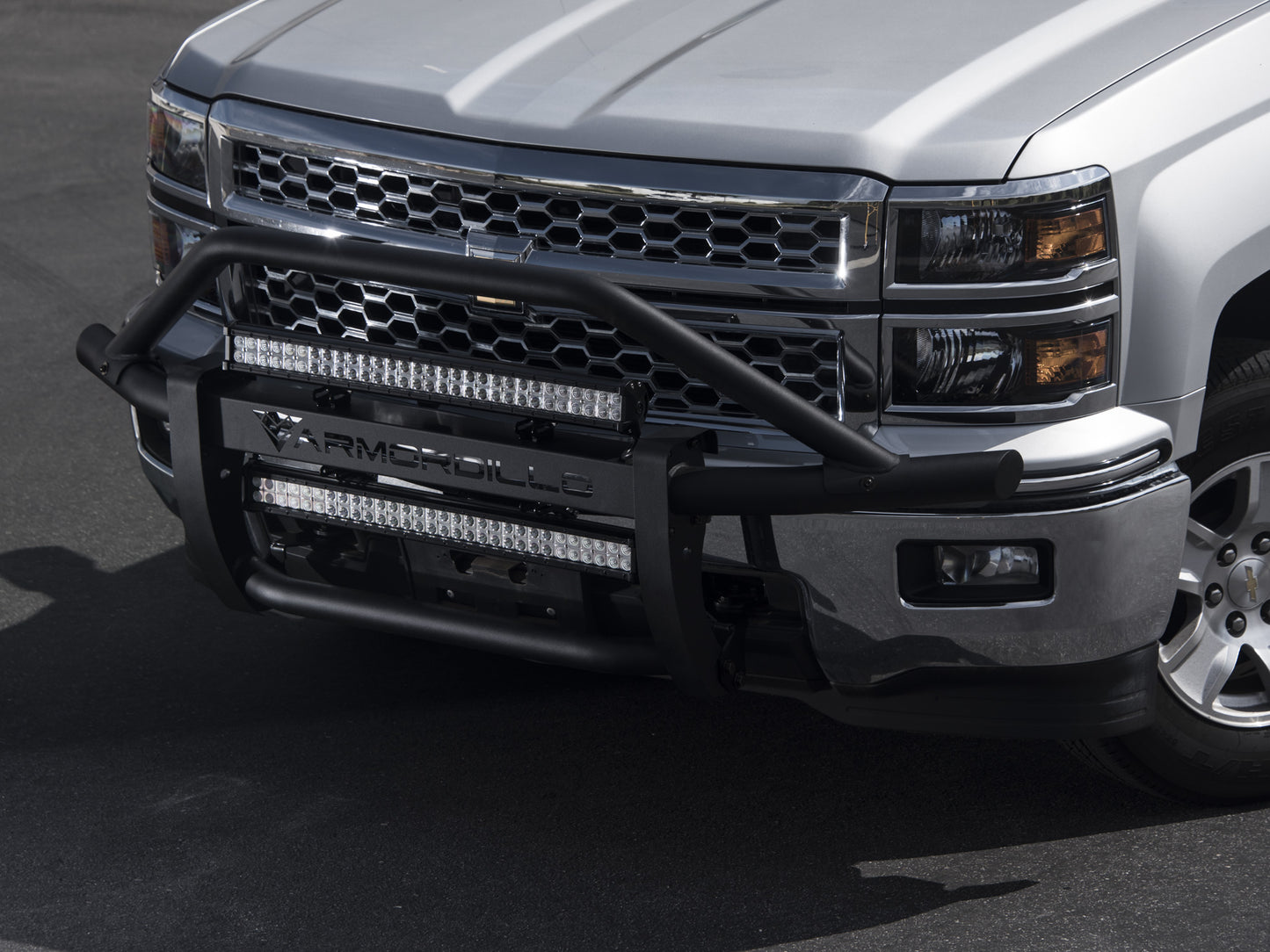 Armordillo 2014-2018 Chevy Silverado 1500 AR Pre-Runner Guard - Matte Black - Armordillo USA by I3 Enterprise Inc.