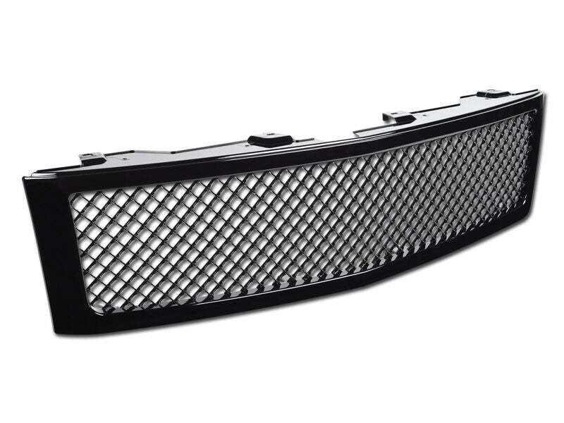 Armordillo 2007-2013 Chevy Silverado 1500 Mesh Grille Gloss Black - Armordillo USA by I3 Enterprise Inc.