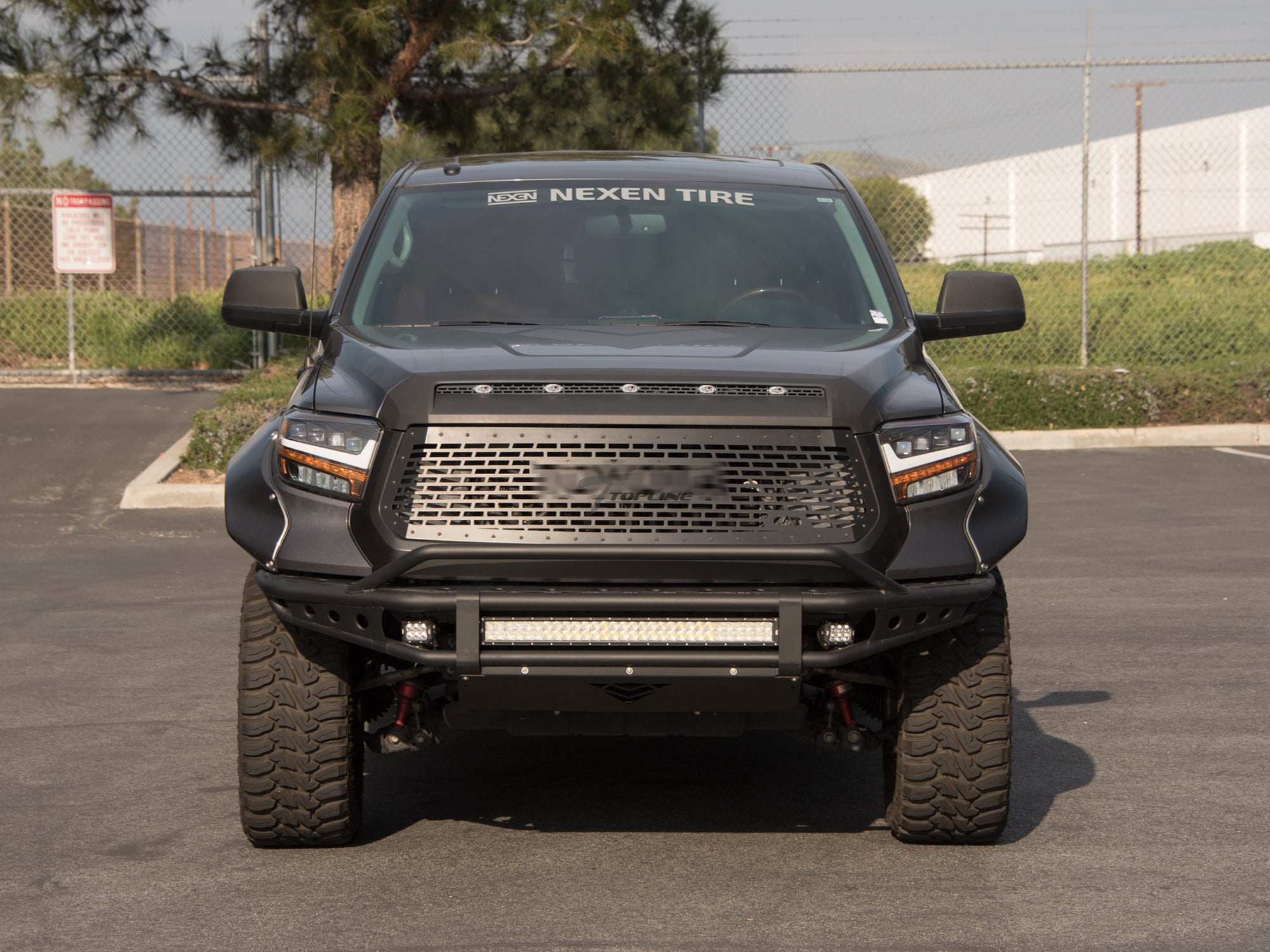 Armordillo 2014-2021 Toyota Tundra Hood Insert W/Lights Matte Black