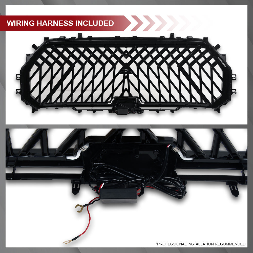Armordillo 2022-2025 Toyota Tundra LED Mesh Grille Gloss Black
