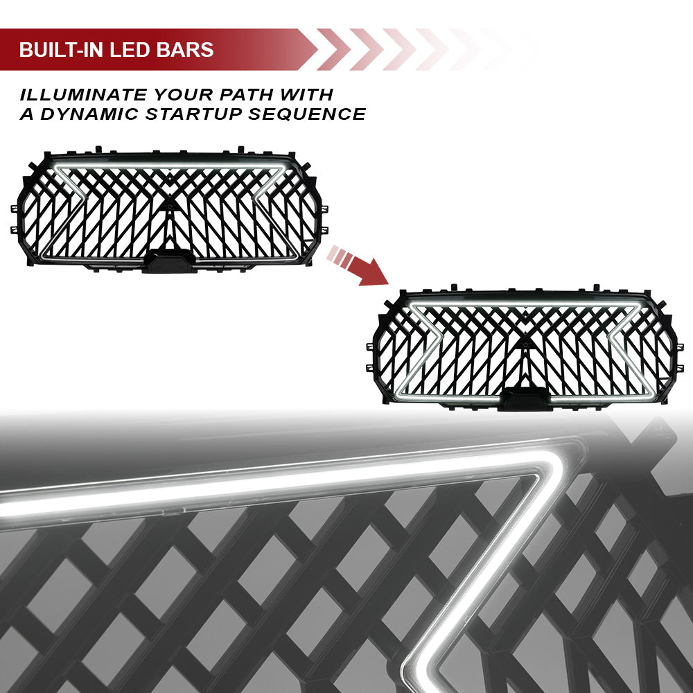 Armordillo 2022-2025 Toyota Tundra LED Mesh Grille Gloss Black