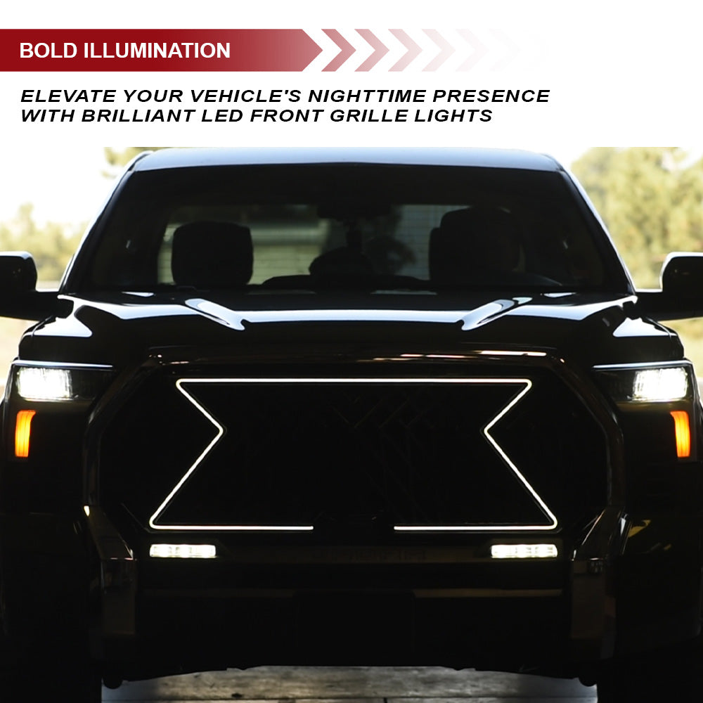 Armordillo 2022-2025 Toyota Tundra LED Mesh Grille Gloss Black