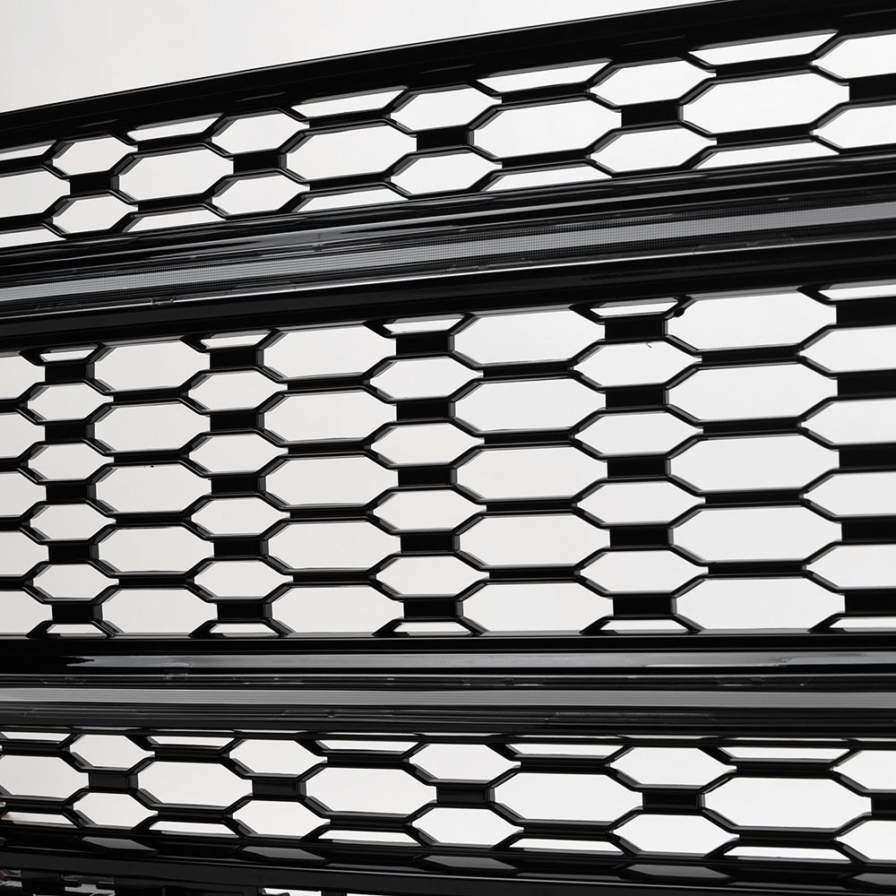 Armordillo 2021-2024 Ford F-150 (Excluding Raptor Model) LED Mesh Grille Gloss Black
