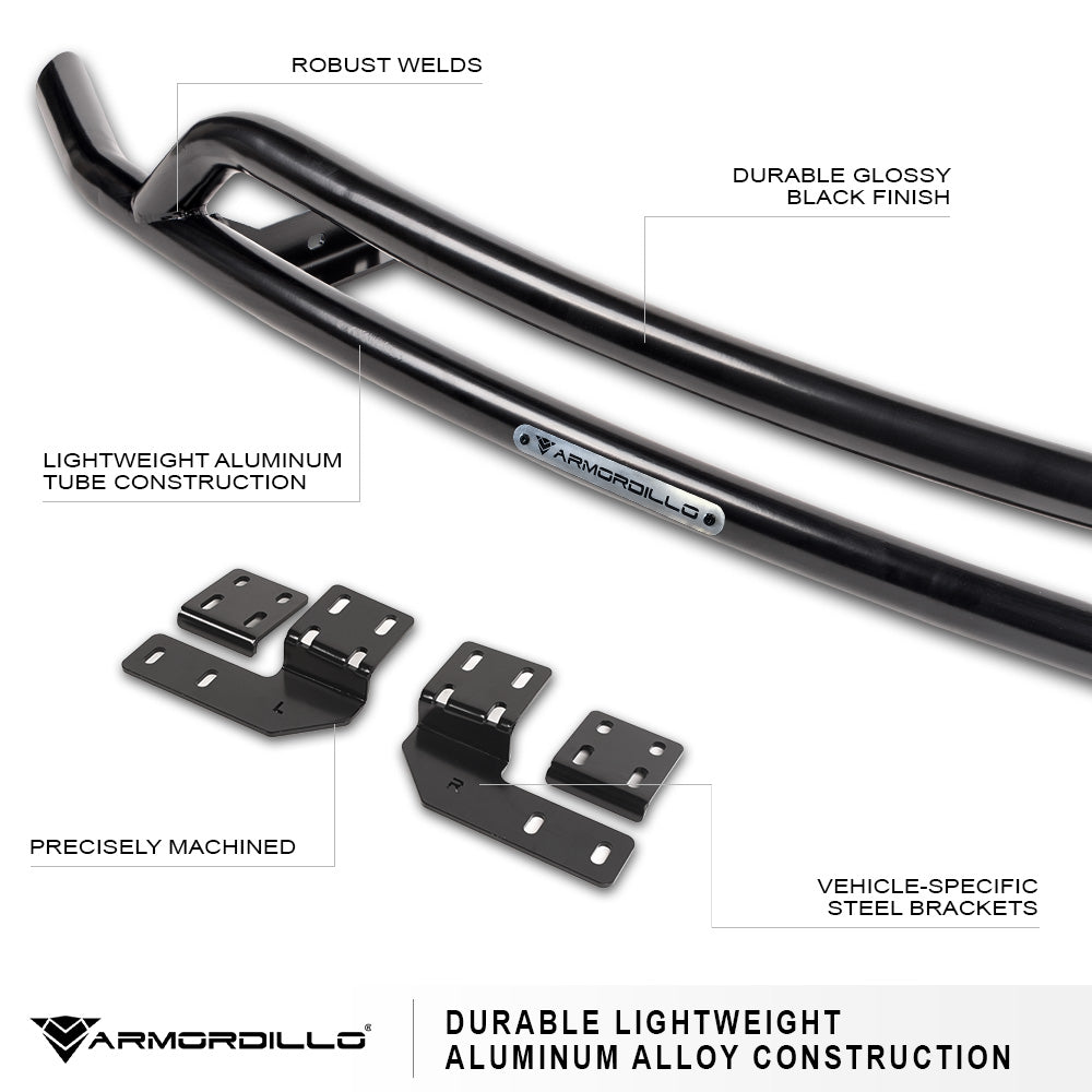 Armordillo 2020-2024 Tesla Model Y Front Bumper Guard (Black)