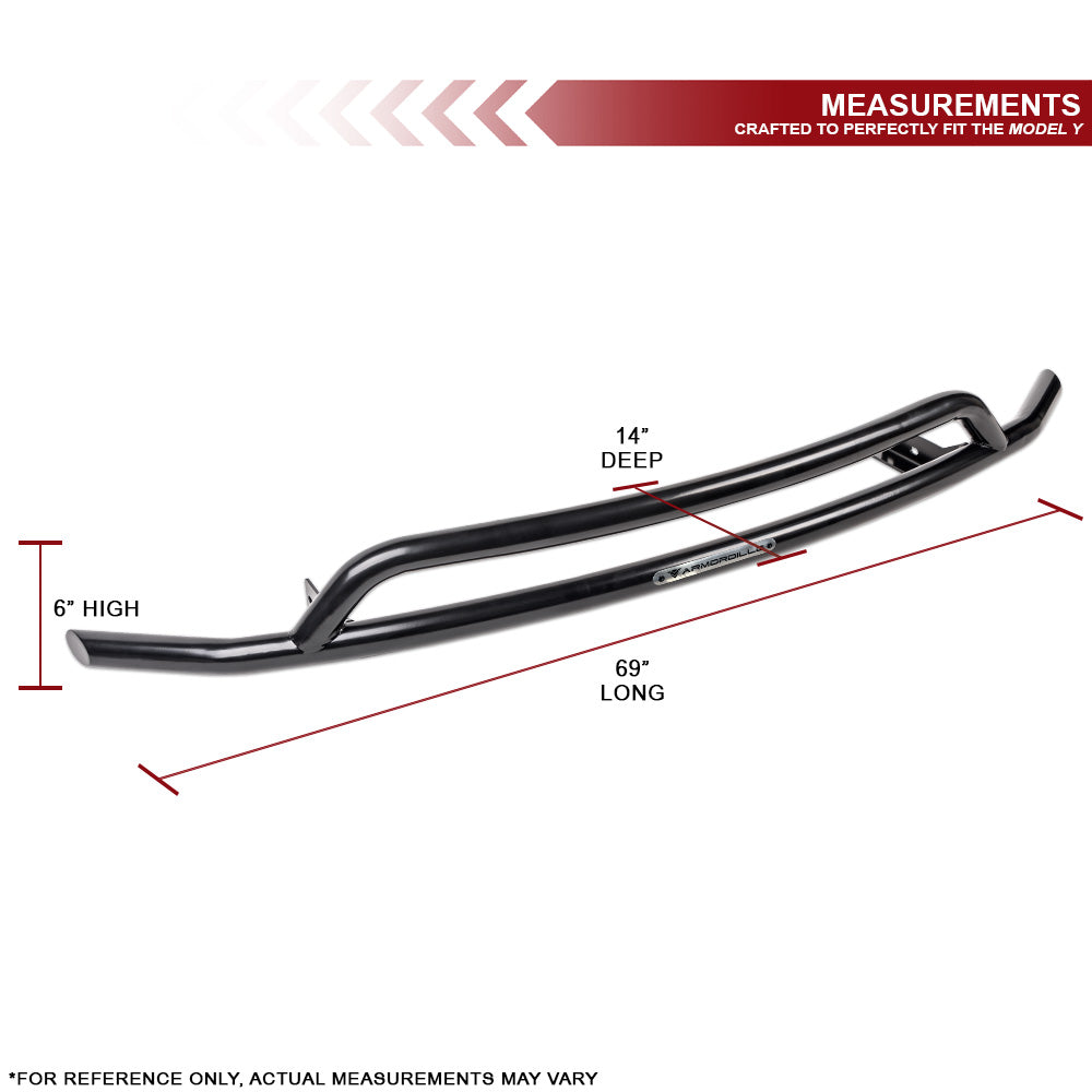Armordillo 2020-2024 Tesla Model Y Front Bumper Guard (Black)