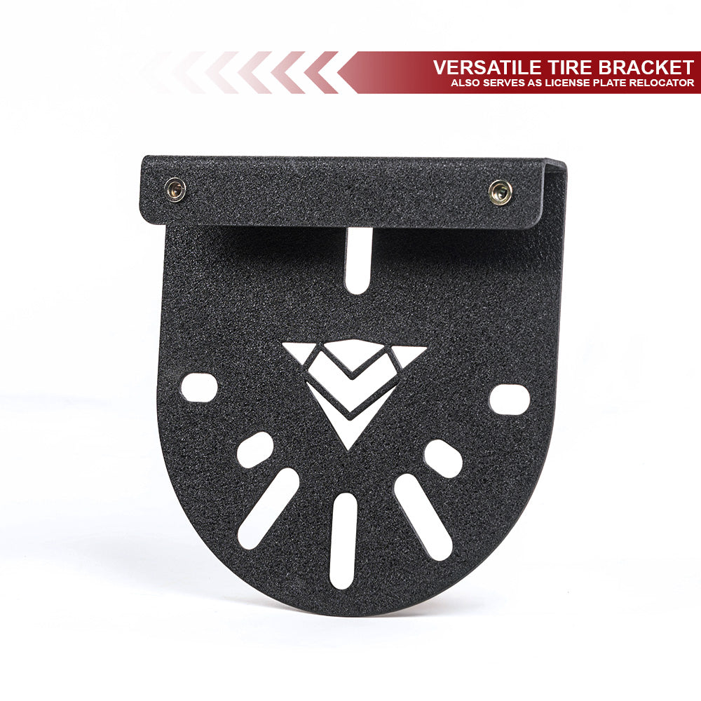 Armordillo Trailer Hitch Spare Tire Carrier (2" Receiver) - Texture Black