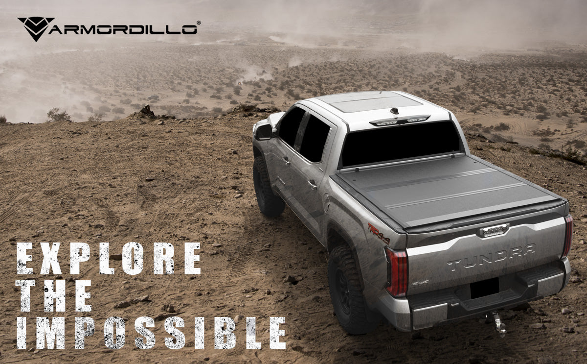 Armordillo 2024-2025 Toyota Tacoma CoveRex TFX Series Low Profile Tri-fold Truck Bed Tonneau Cover (5 FT Bed) - Armordillo USA by I3 Enterprise Inc.
