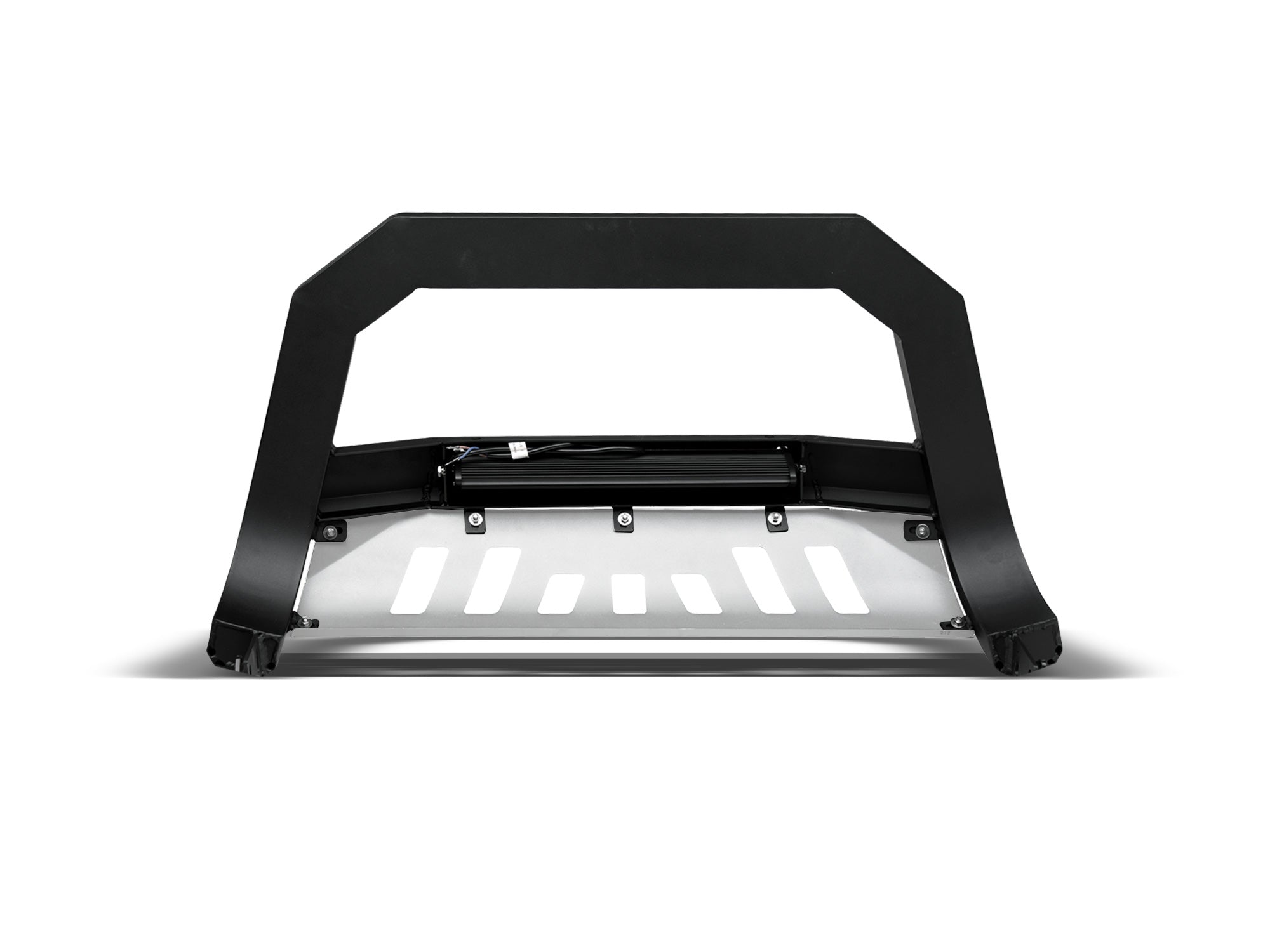 Armordillo 2019-2023 Ford Ranger AR Bull Bar w/LED - Matte Black w/ Aluminum Skid Plate