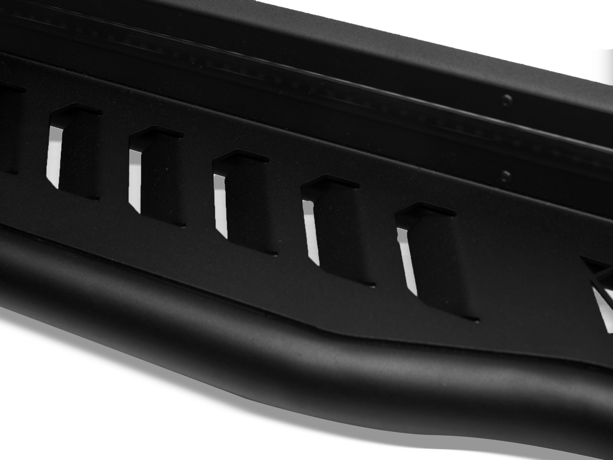 Armordillo 2007-2018 Chevrolet Silverado 1500/2500/3500 Double Cab FX Running Board w/ LED - Matte Black