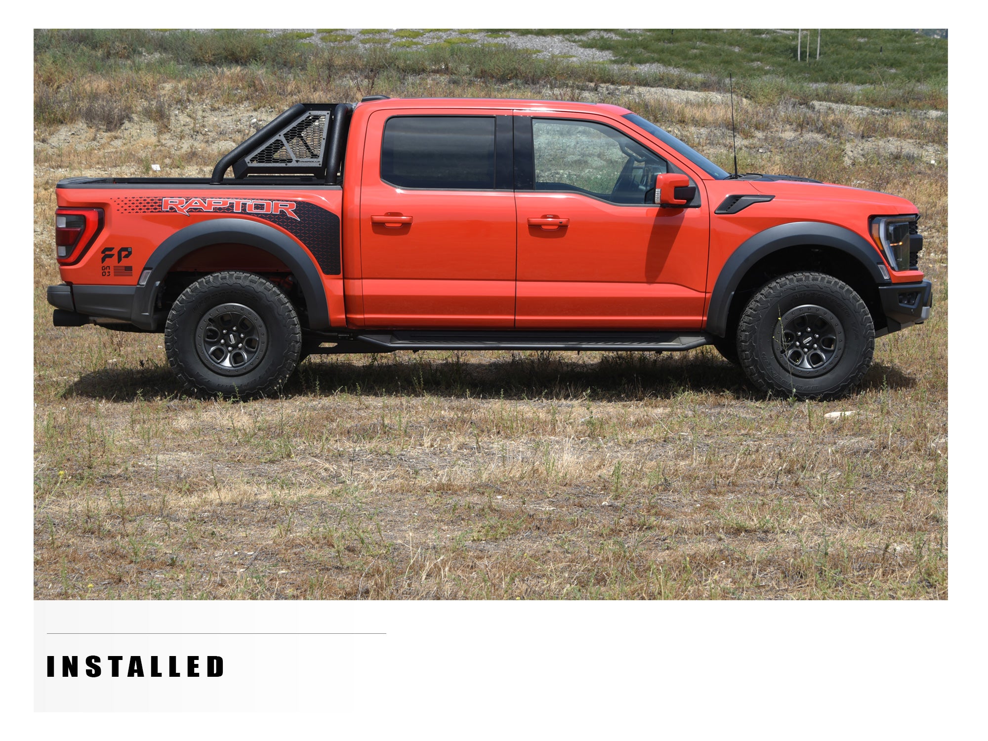 Armordillo 2022-2025 Toyota Tundra FX Running Board w/ LED - Matte Black