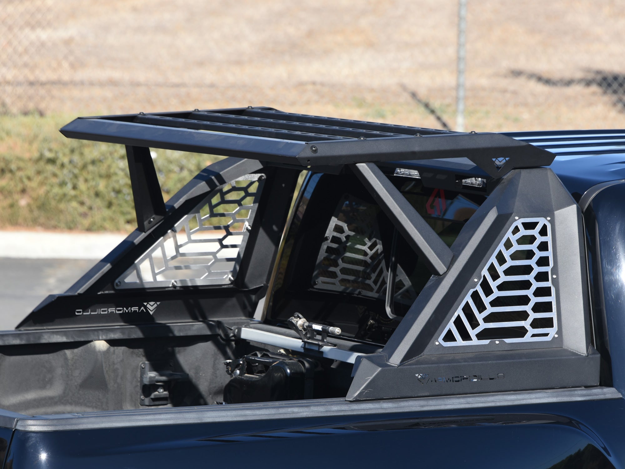 Ford Raptor equipped with an Armordillo CR1 chase rack