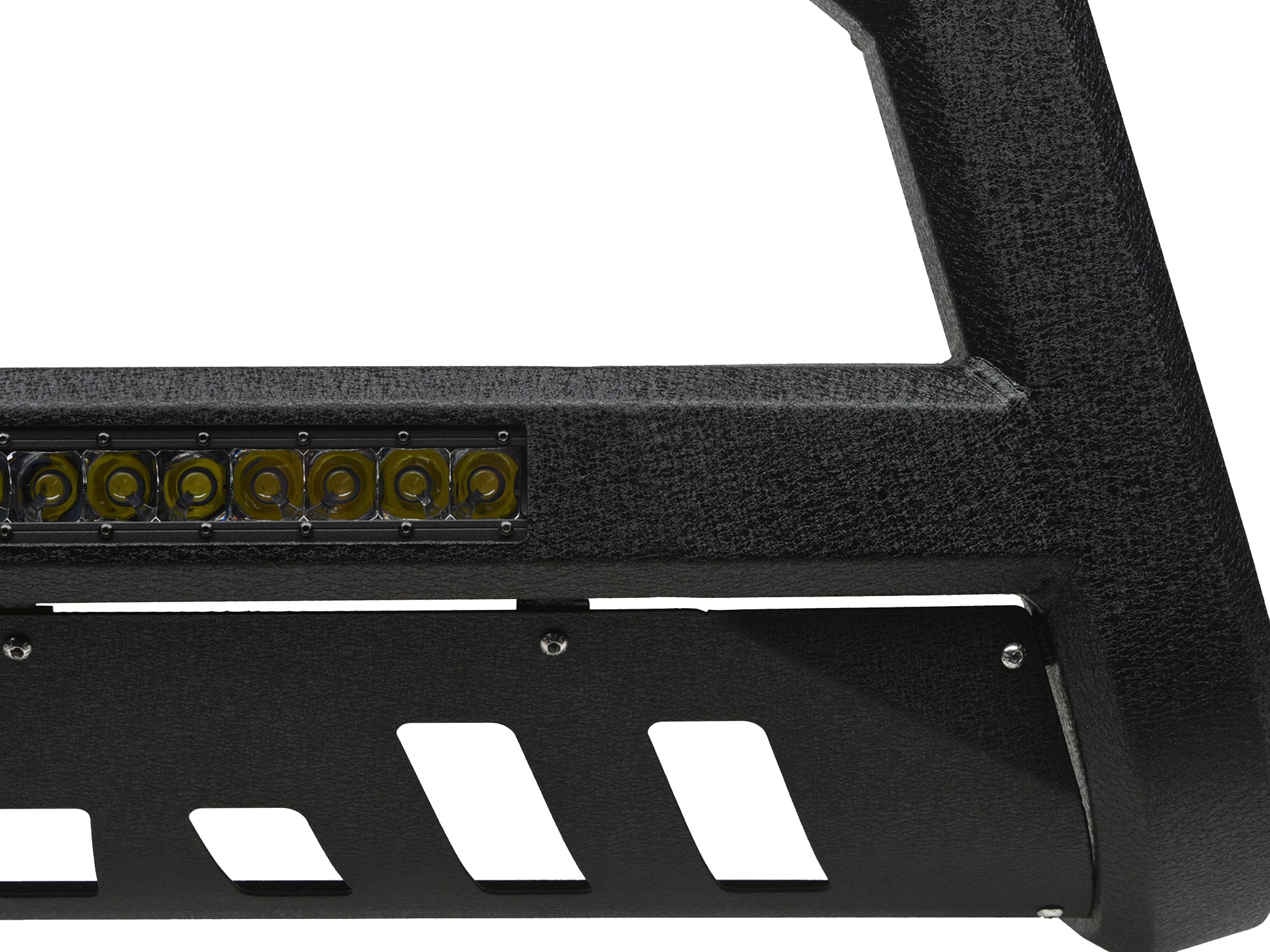 Armordillo 1999-2002 Chevy Blazer AR Series Bull Bar w/LED - Texture Black - Armordillo USA by I3 Enterprise Inc. 