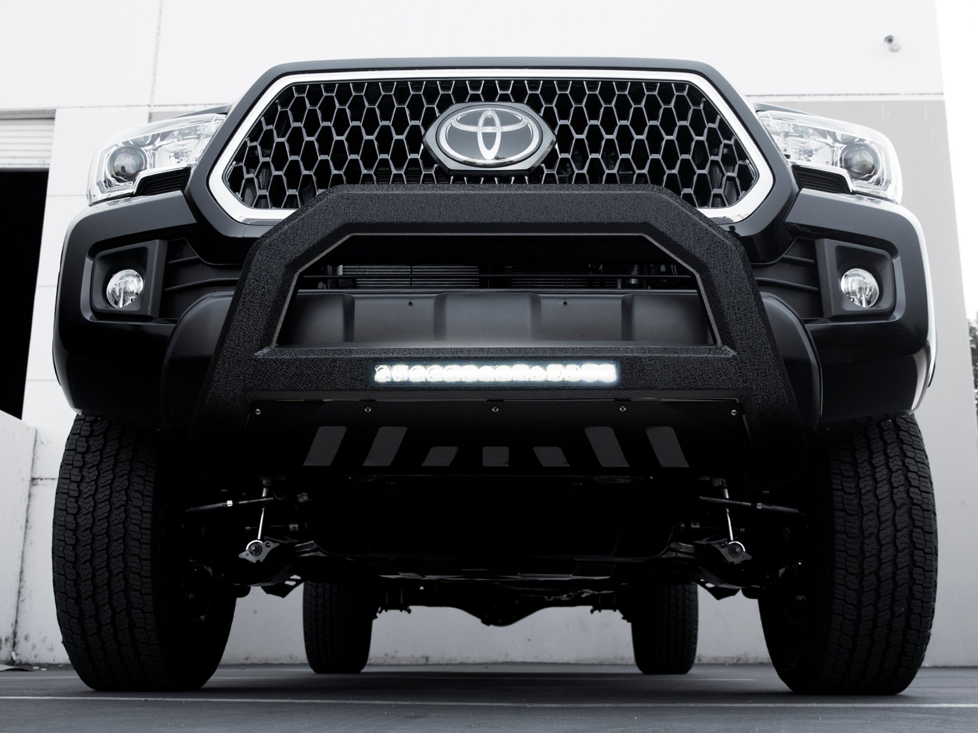 Armordillo 1997-2003 Ford F-150 AR Series Bull Bar w/LED - Texture Black - Armordillo USA by I3 Enterprise Inc. 
