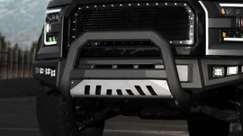 Armordillo 2014-2018 丰田汉兰达 AR 保险杠 - 哑光黑色带铝制防滑板