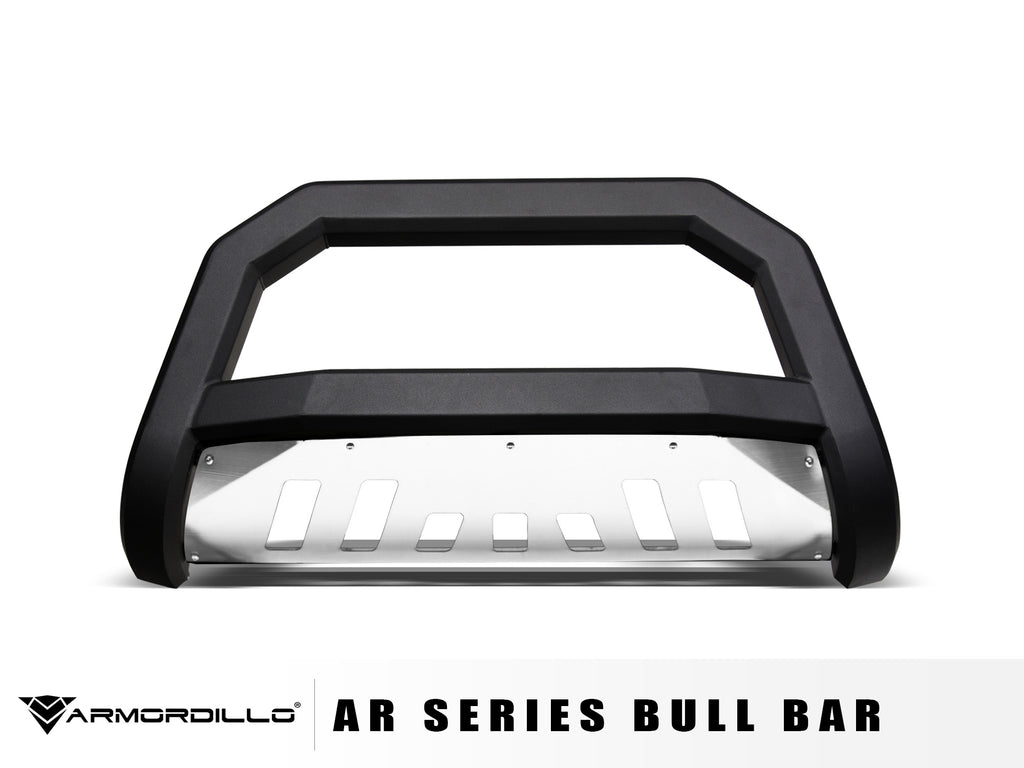 Armordillo 2003-2008 Honda Pilot AR Bull Bar - Matte Black W/Aluminum Skid Plate - Armordillo USA by I3 Enterprise Inc.