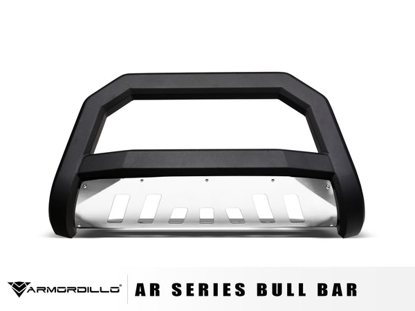 Armordillo 2007-2009 吉普牧马人 AR 防牛杠 - 哑光黑色铝制防滑板