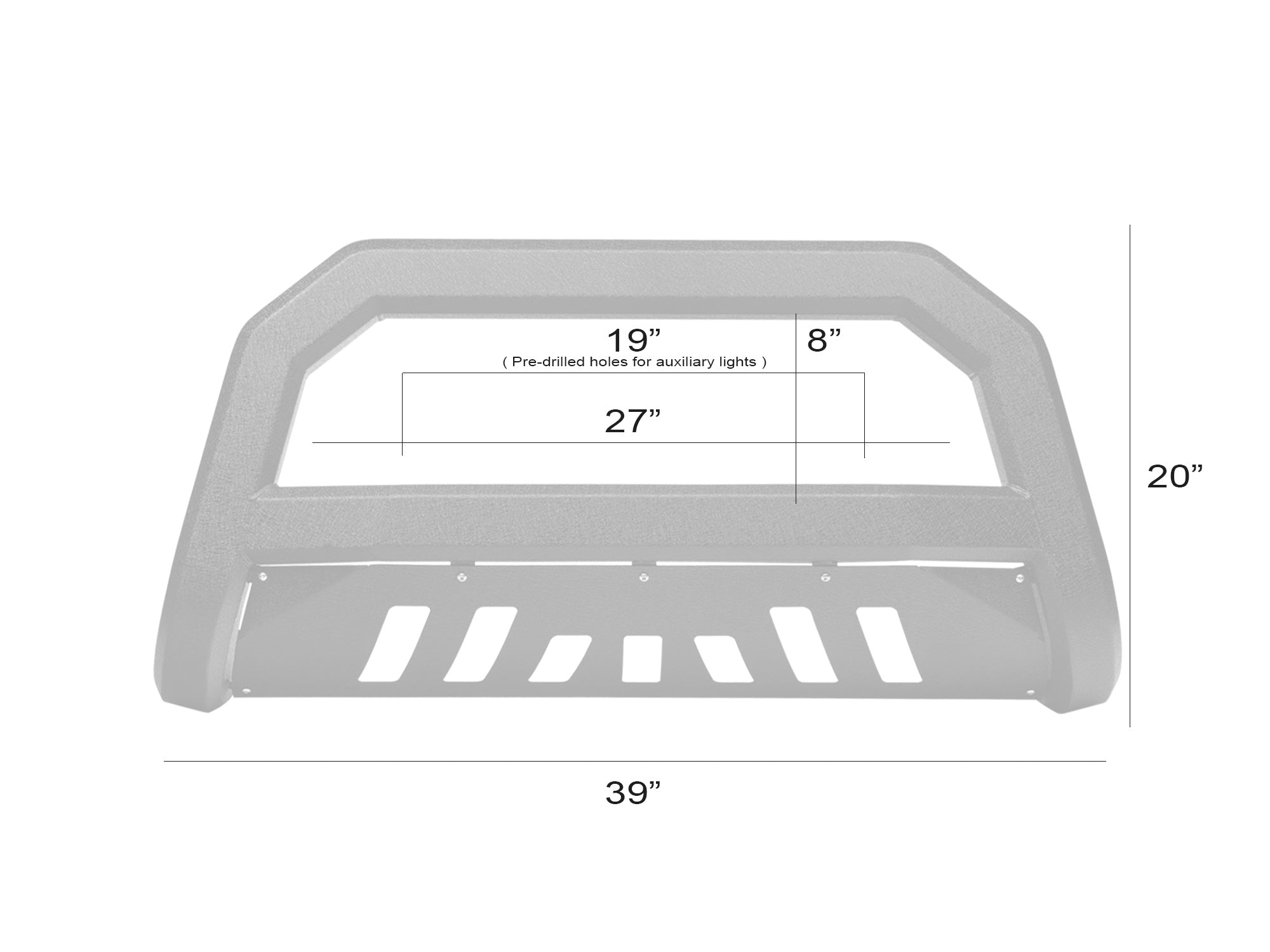 Armordillo 1999-2006 Toyota Tundra AR Bull Bar - Texture Black - Armordillo USA by I3 Enterprise Inc.