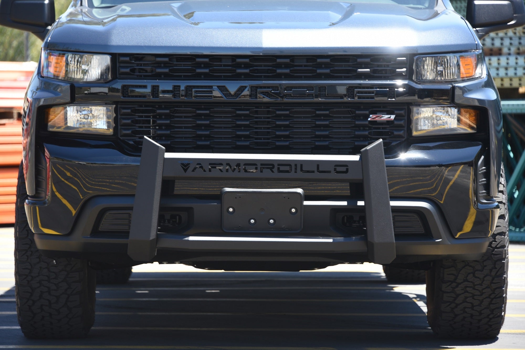 Armordillo 2014-2018 Chevy Silverado 1500 BR1 Bull Bar - Matte Black - Armordillo USA by I3 Enterprise Inc.