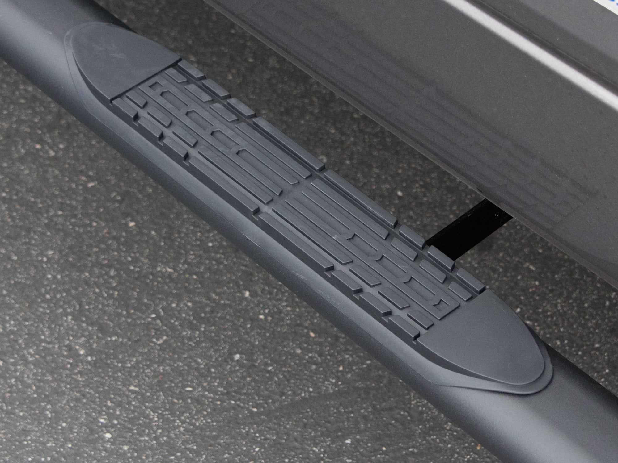 Armordillo 2009-2014 Dodge Ram 1500 - Quad Cab 4" Oval Step Bar -Matte Black - Armordillo USA by I3 Enterprise Inc. 