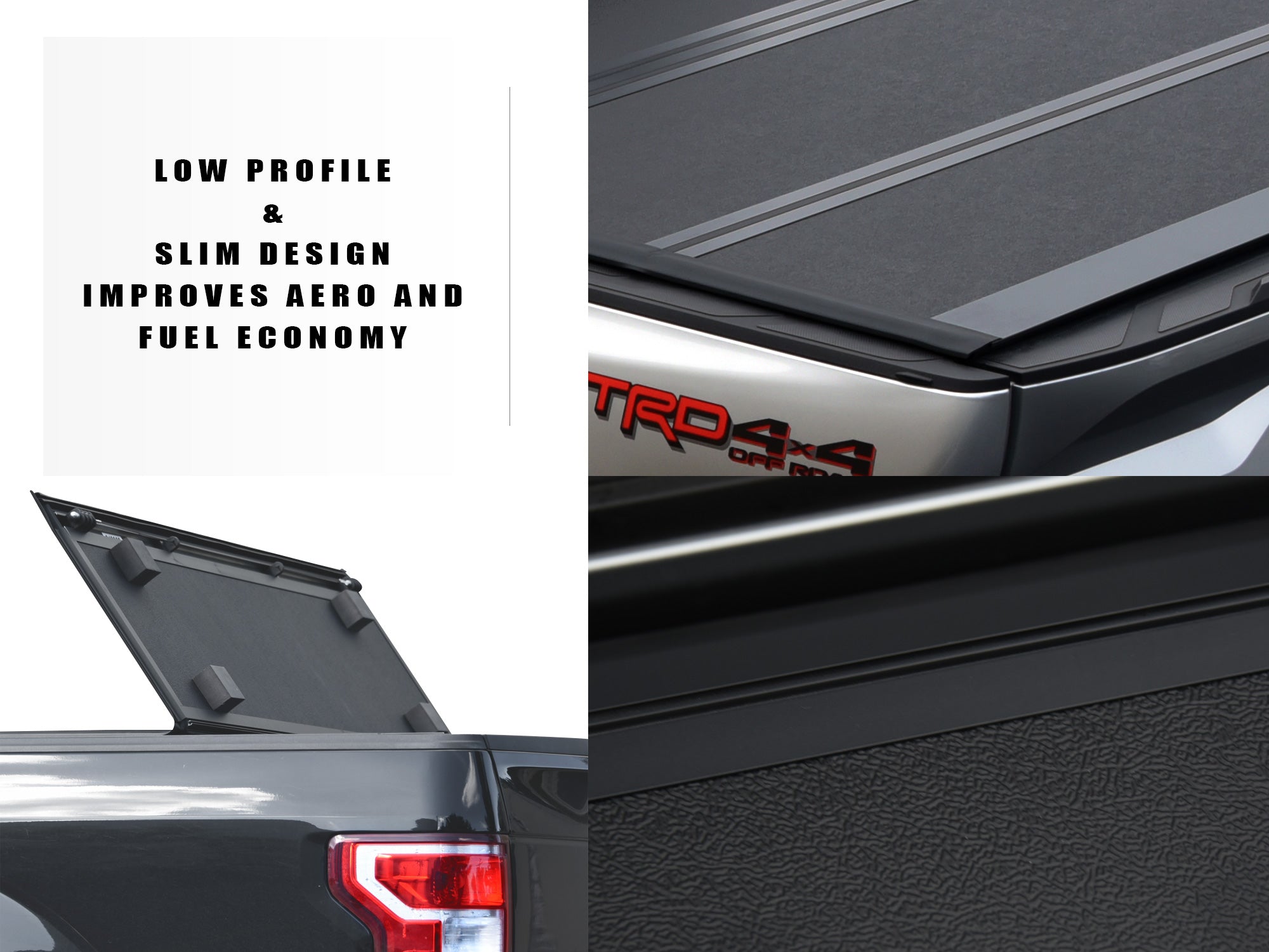 thumbnail image 2 of Rough Country Hard Flip-Up Truck Bed Tonneau Cover For Ford F-150 (2015 2 of 10