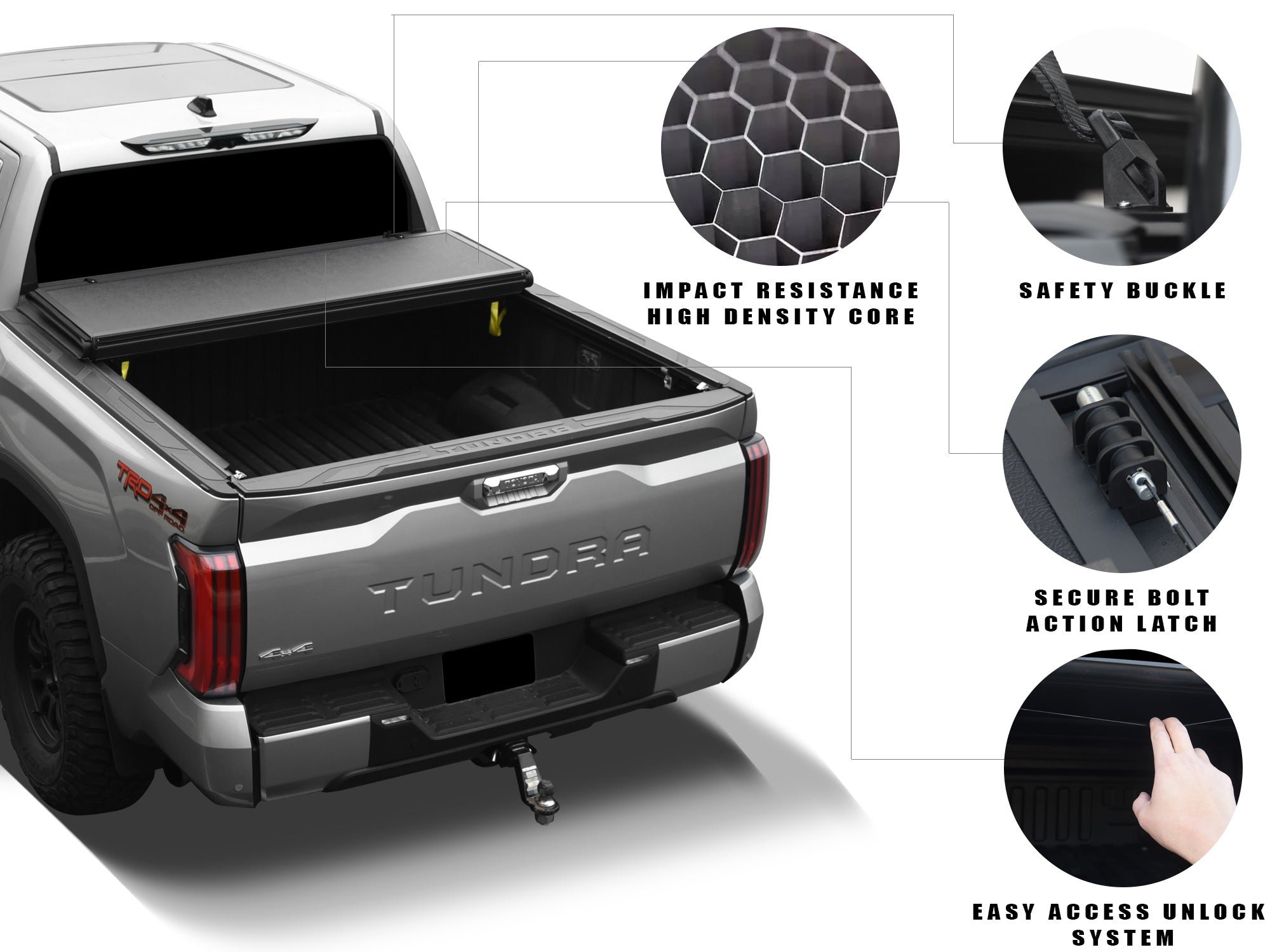 Soft Roll-up Truck Bed Tonneau Cover For Ford Ranger 2019